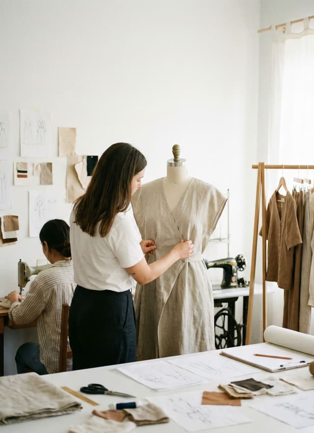 Natural textile or sustainable material